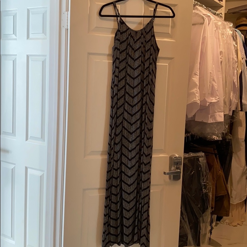 Black maxi dress